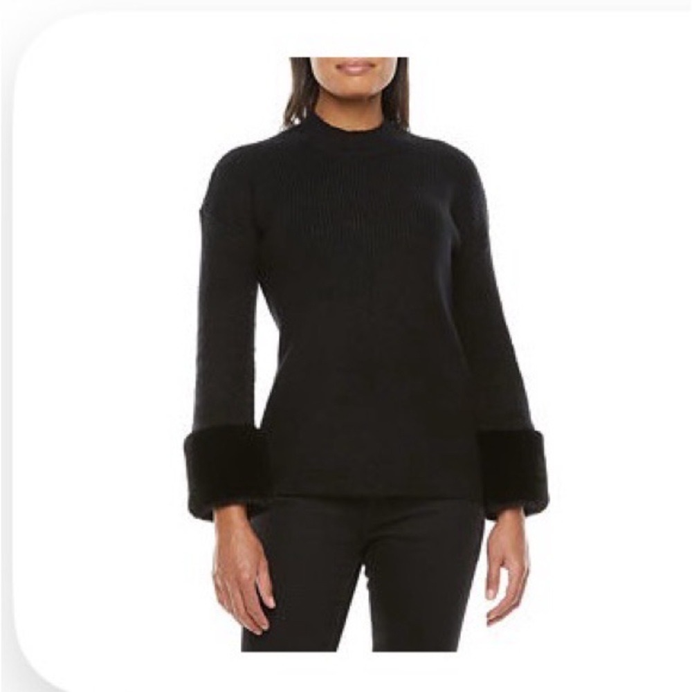 Liz Claiborne Black Mock Neck Sweater